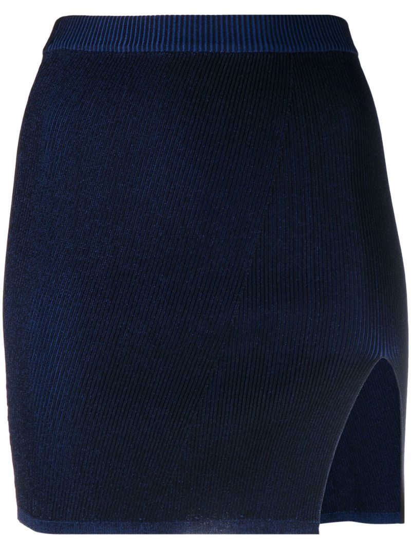 Blue Luna Knitted Mini Skirt