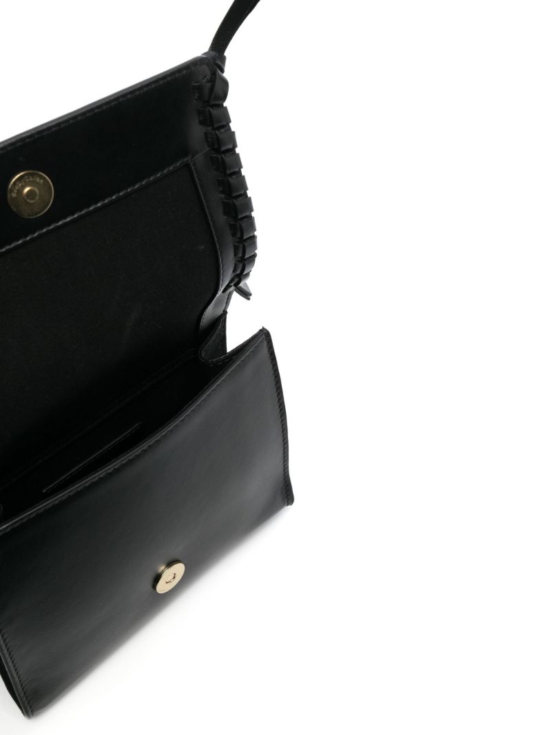 Black Tilda Mini Leather Top Handle Bag