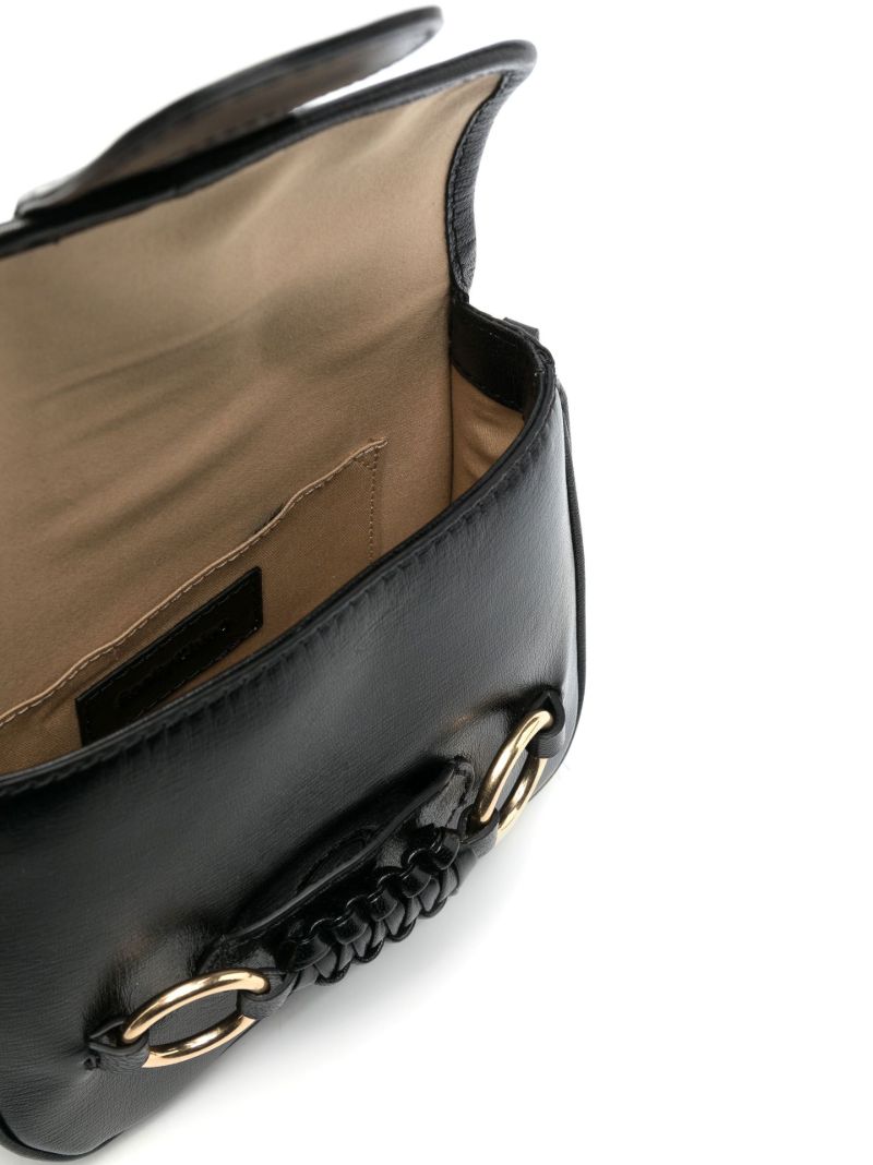 Black Saddie Leather Shoulder Bag