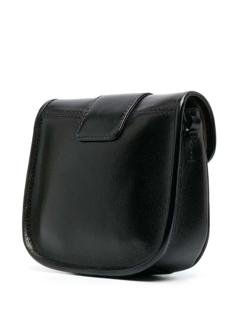 Black Saddie Leather Shoulder Bag