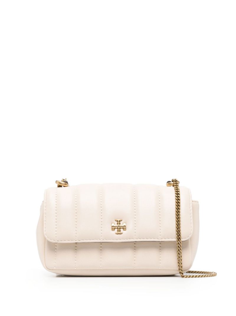 Neutral Kira Mini Quilted Leather Shoulder Bag