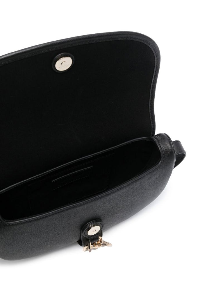 Black Mara Leather Shoulder Bag