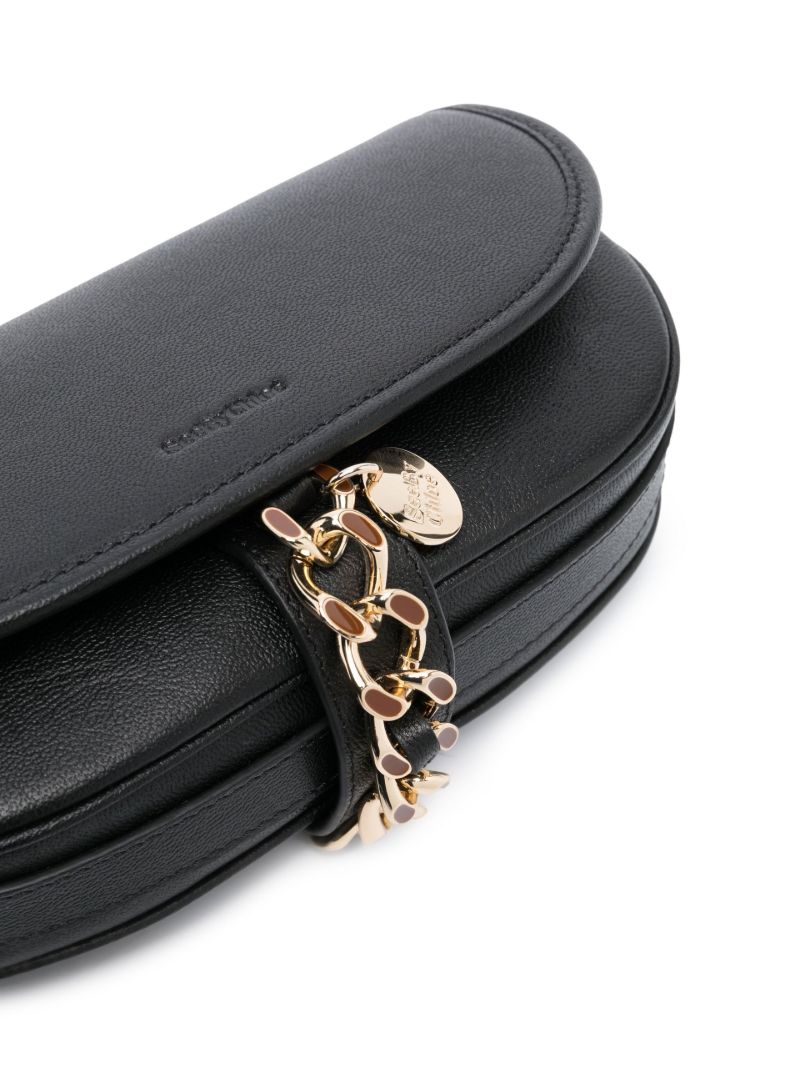 Black Mara Leather Shoulder Bag