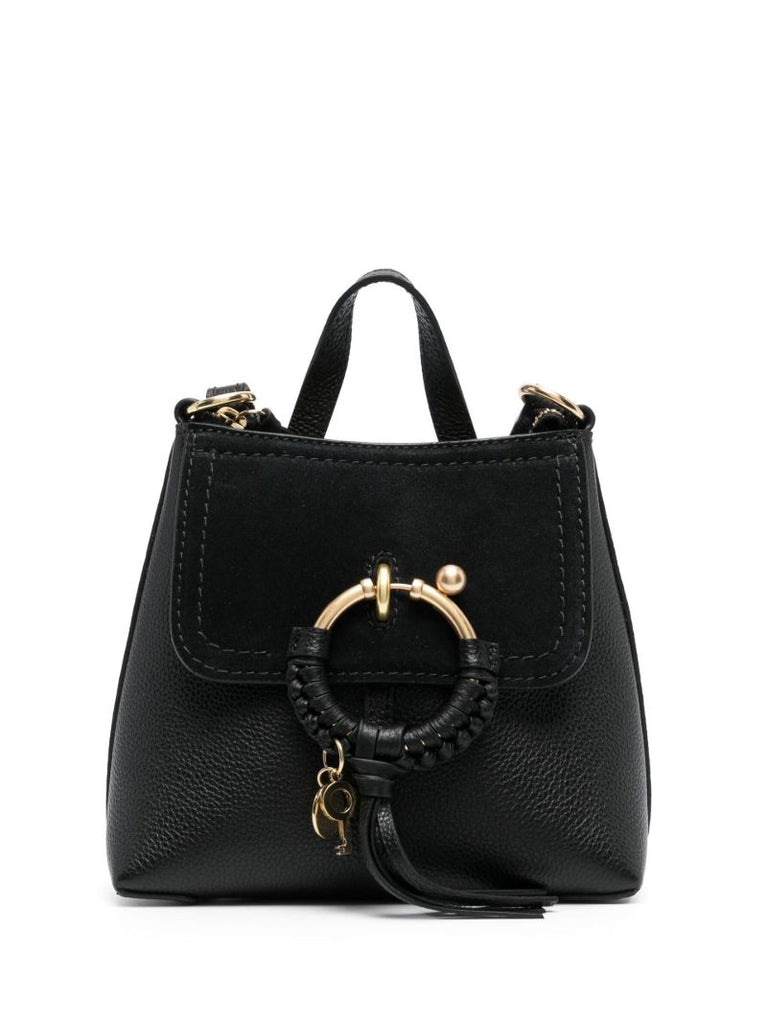 Black Joan Leather Backpack