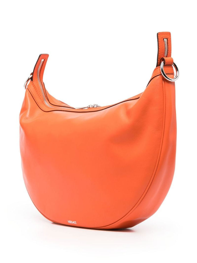 Orange Repeat Hobo Leather Bag