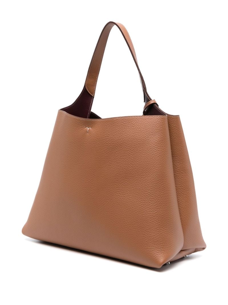Brown Medium Leather Tote Bag