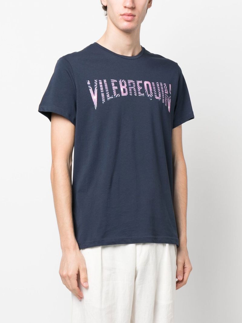 Blue Thom Logo Print T-shirt