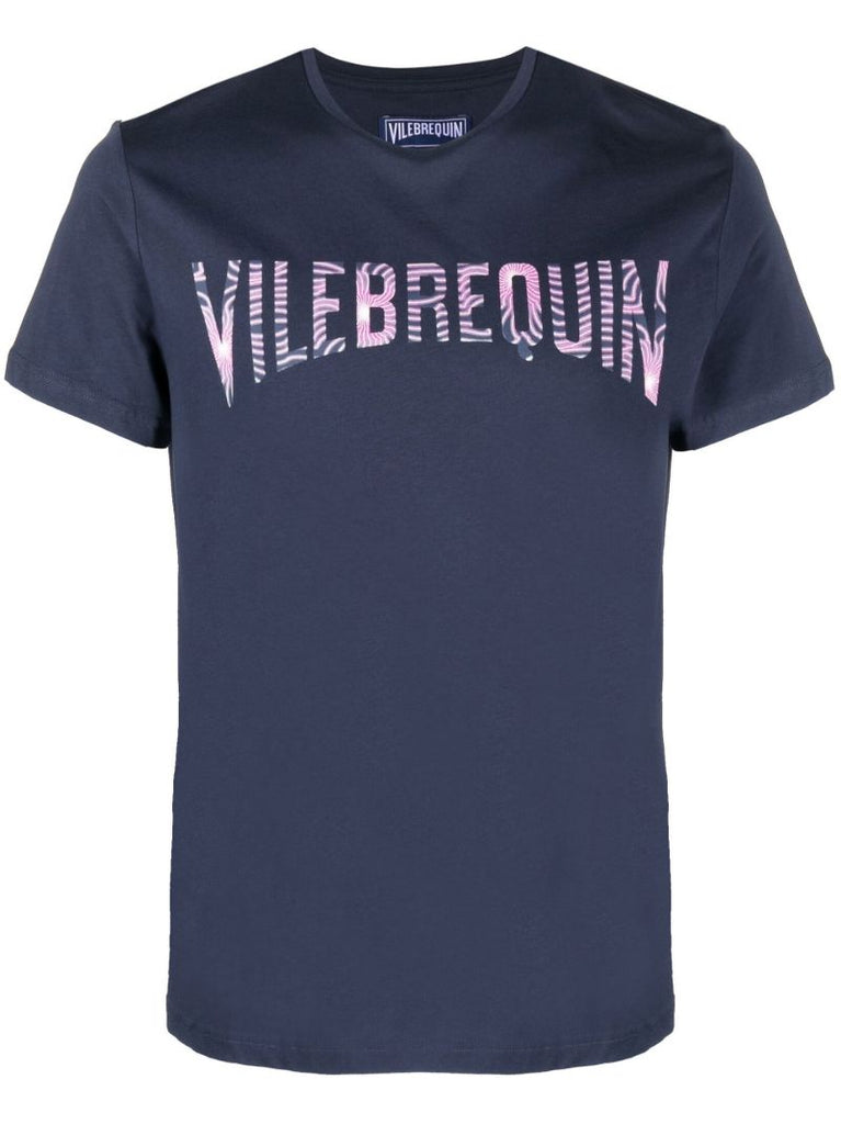 Blue Thom Logo Print T-shirt