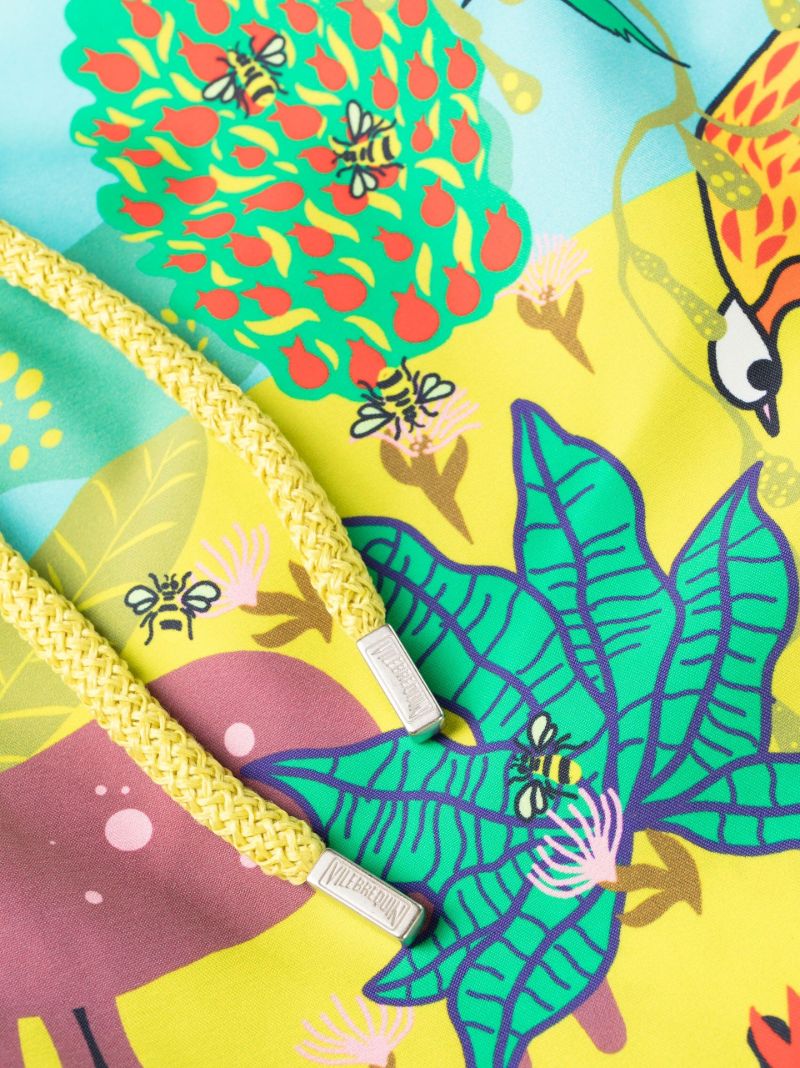 Green Moorea Jungle Rousseau Swim Shorts