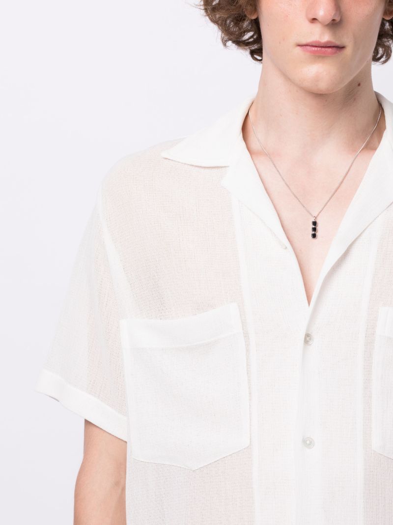 Silver Mini Cushion Onyx Necklace