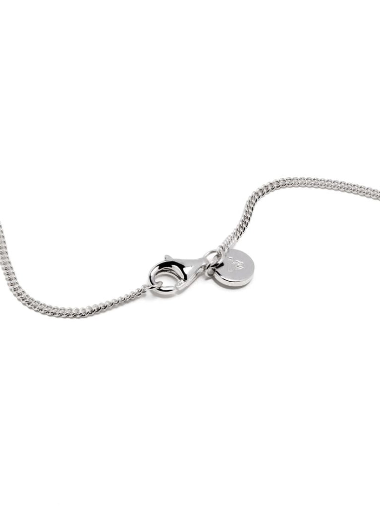 Silver Mini Cushion Onyx Necklace