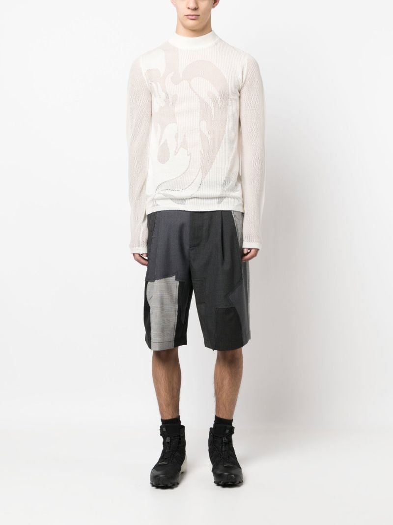 White Phoenix Ribbed Wool Sweater