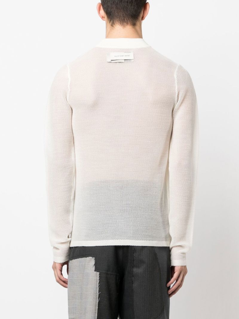 White Phoenix Ribbed Wool Sweater