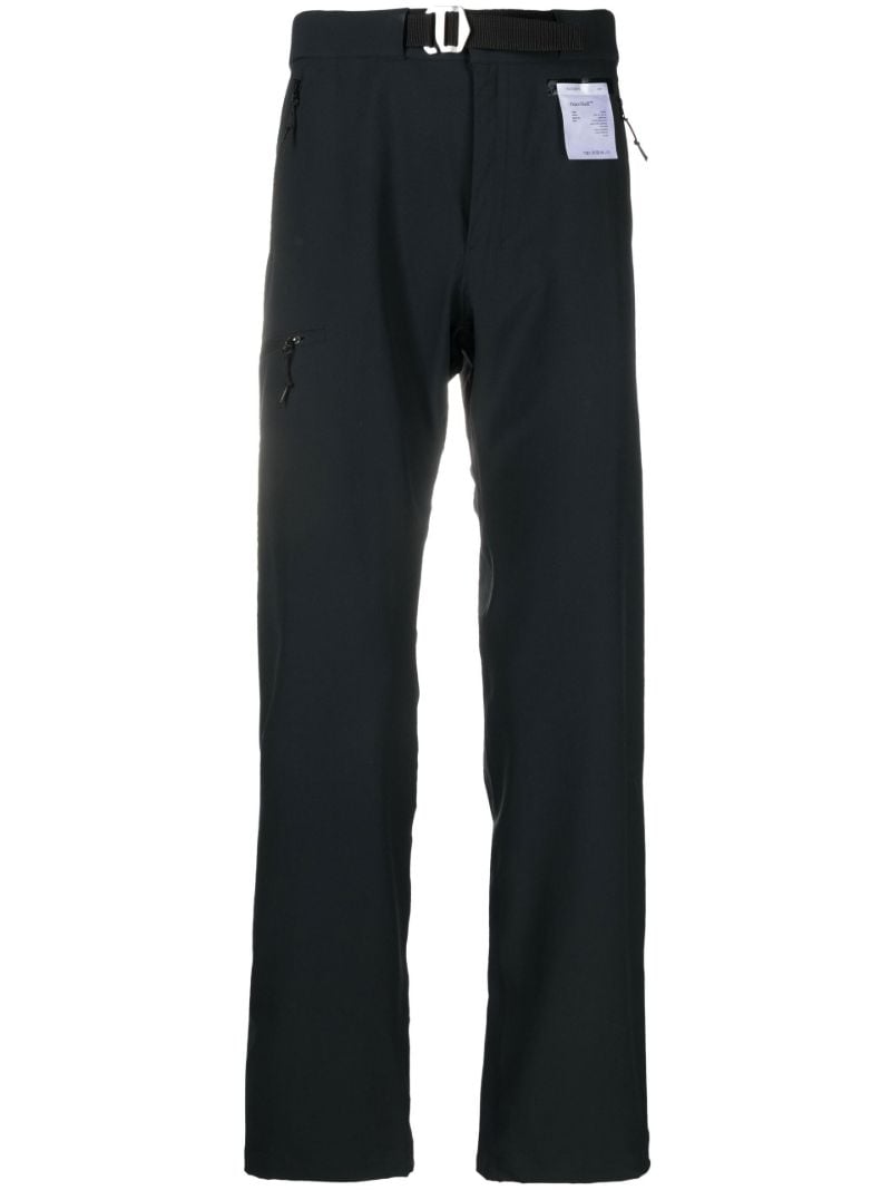 Black Peaceshell Straight Leg Trousers