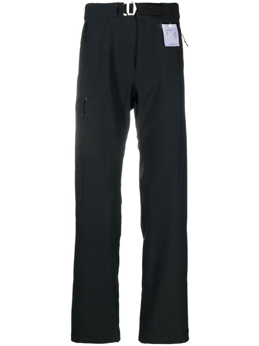 Black Peaceshell Straight Leg Trousers