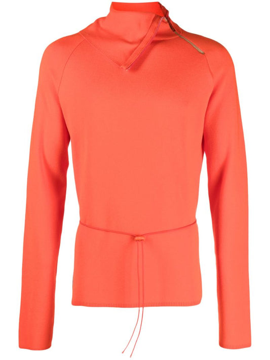 Red Roll Neck Sweater