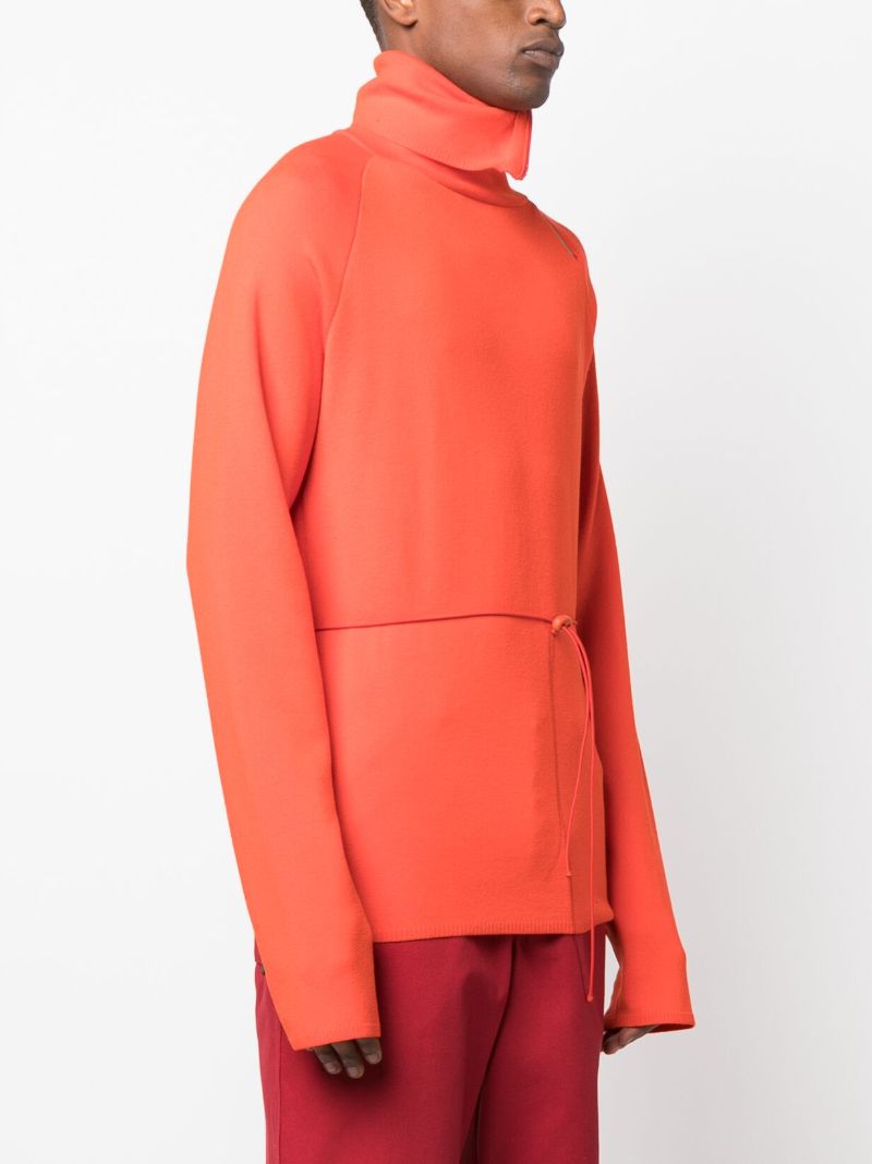 Red Roll Neck Sweater
