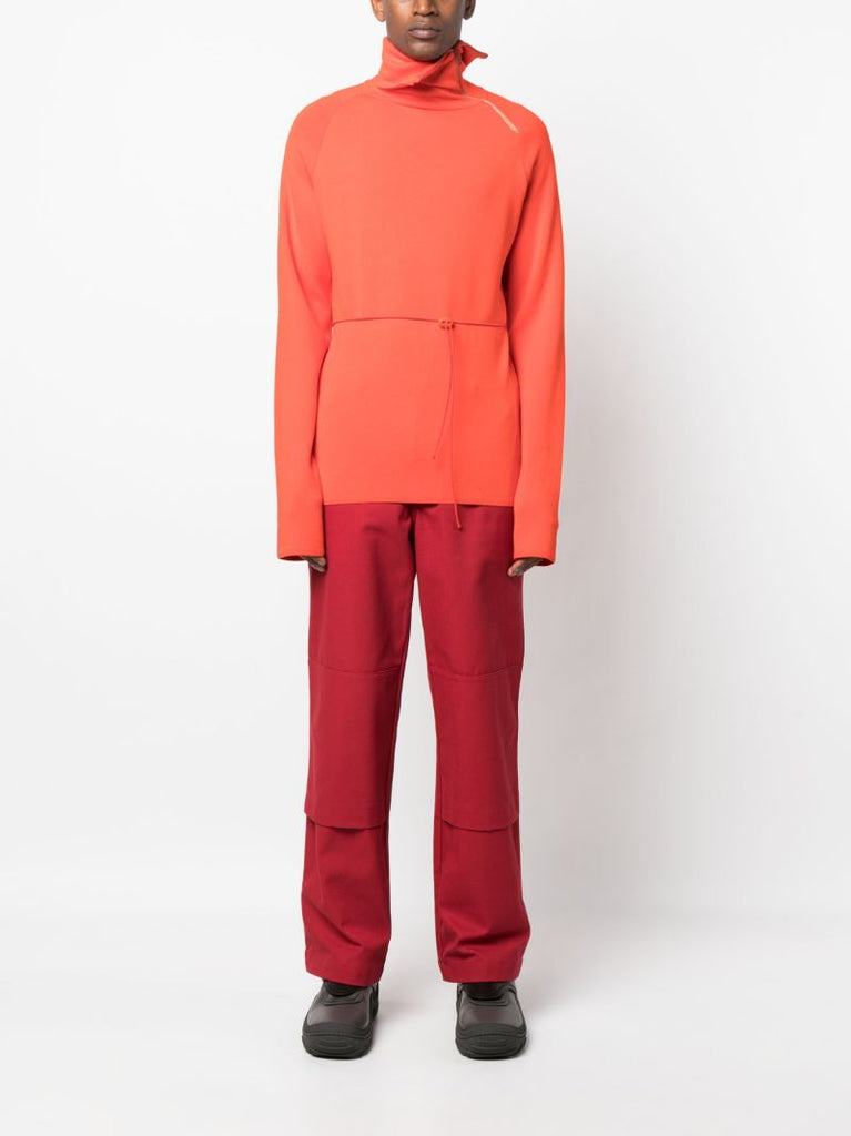 Red Roll Neck Sweater