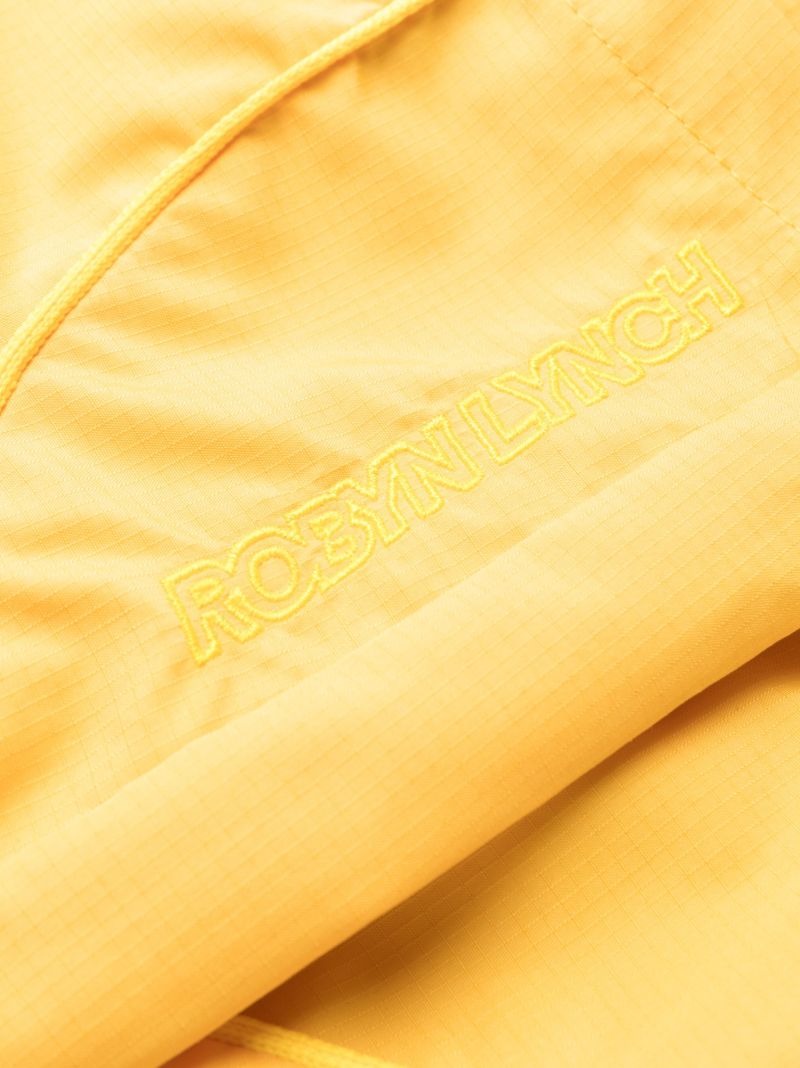 Yellow Logo-embroidered Shorts