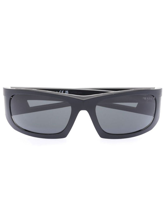 Black Linea Rossa Impavid Wraparound Sunglasses