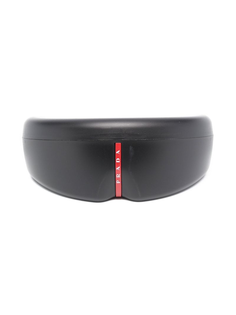 Black Linea Rossa Impavid Wraparound Sunglasses