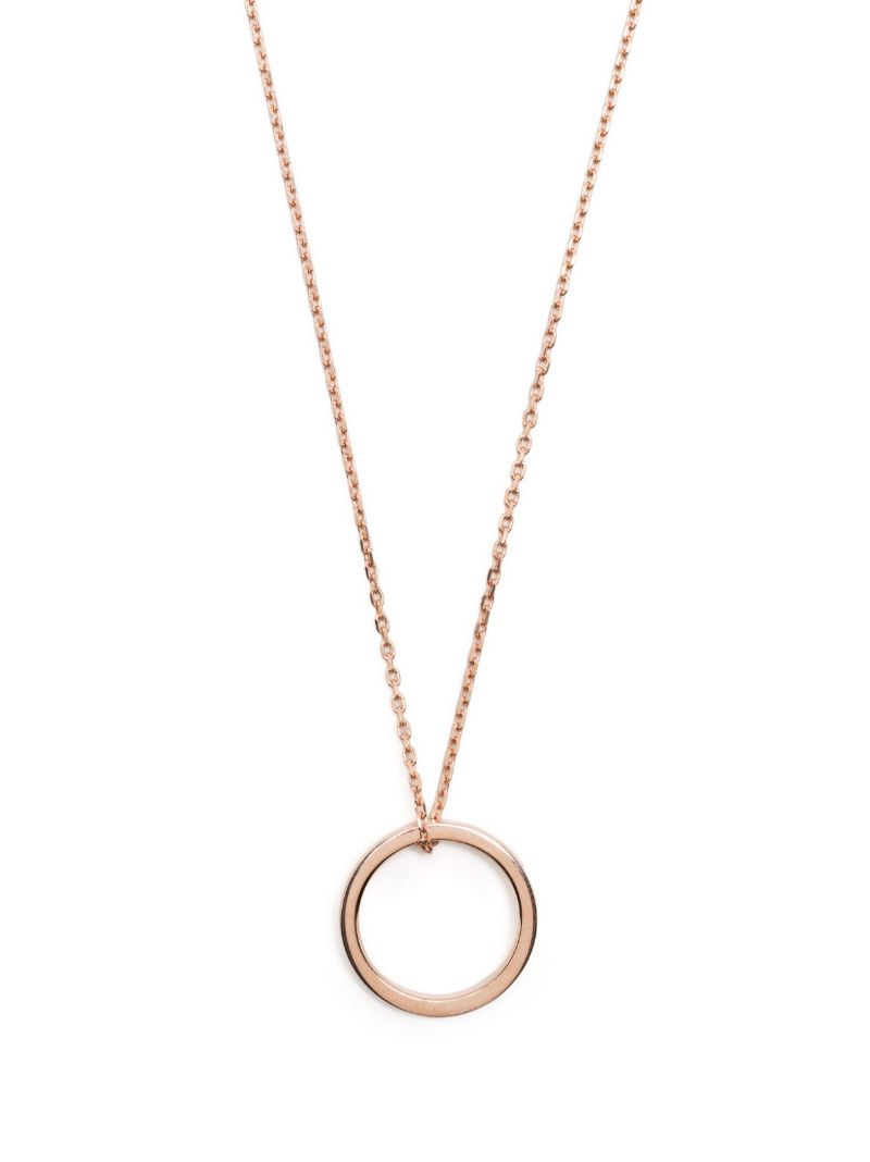 Sterling Silver Logo Ring Necklace