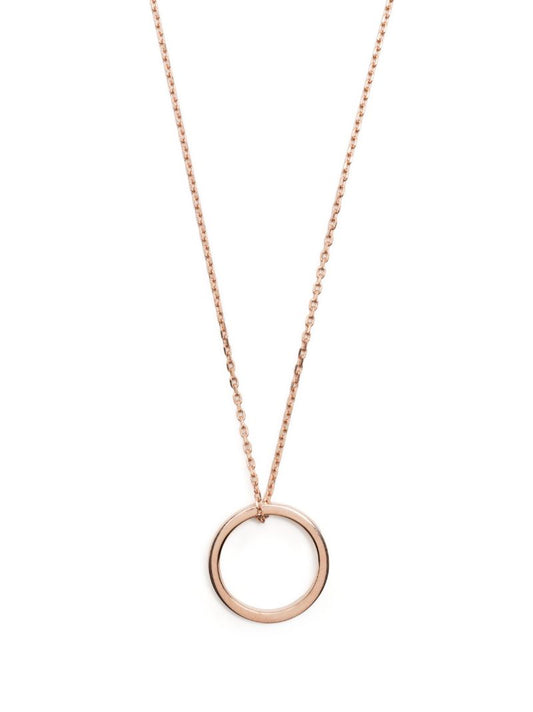 Sterling Silver Logo Ring Necklace