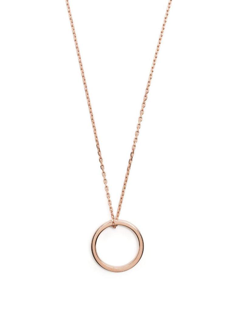 Sterling Silver Logo Ring Necklace