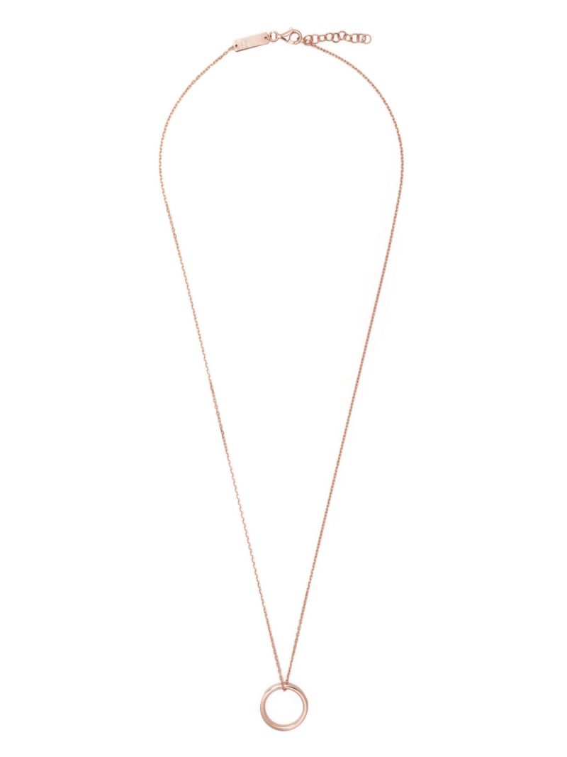Sterling Silver Logo Ring Necklace
