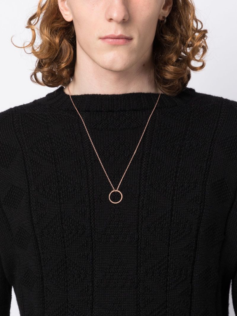 Sterling Silver Logo Ring Necklace