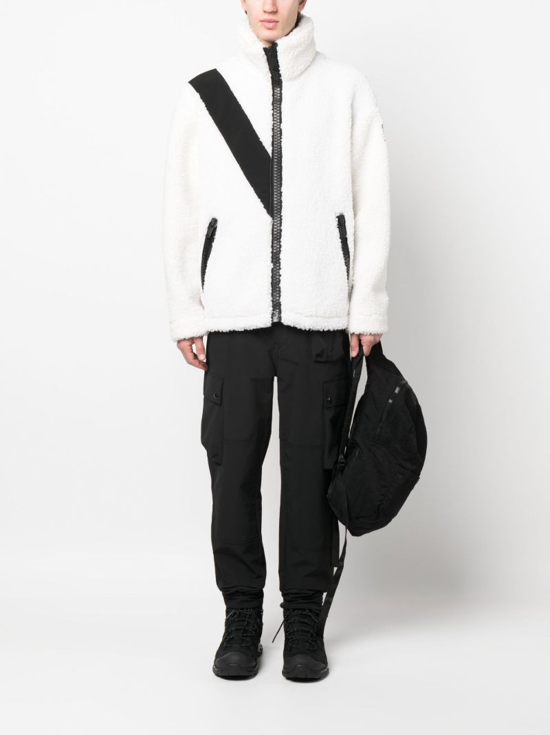 White Red Rooster Fleece Jacket