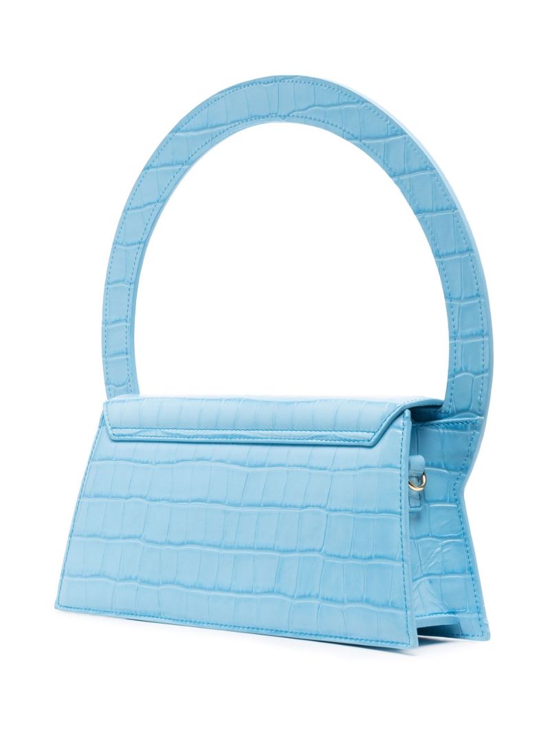 Blue Le Sac Rond Top Handle Bag