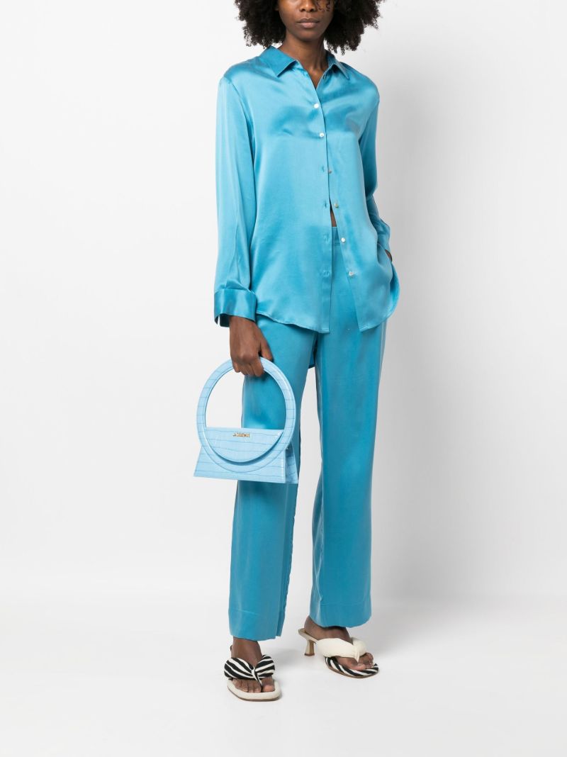 Blue Le Sac Rond Top Handle Bag
