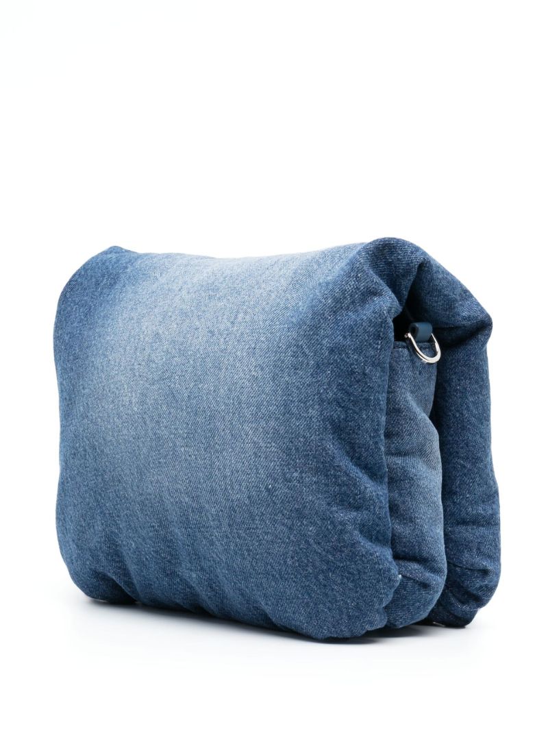 Blue Goya Denim Puffer Cross Body Bag