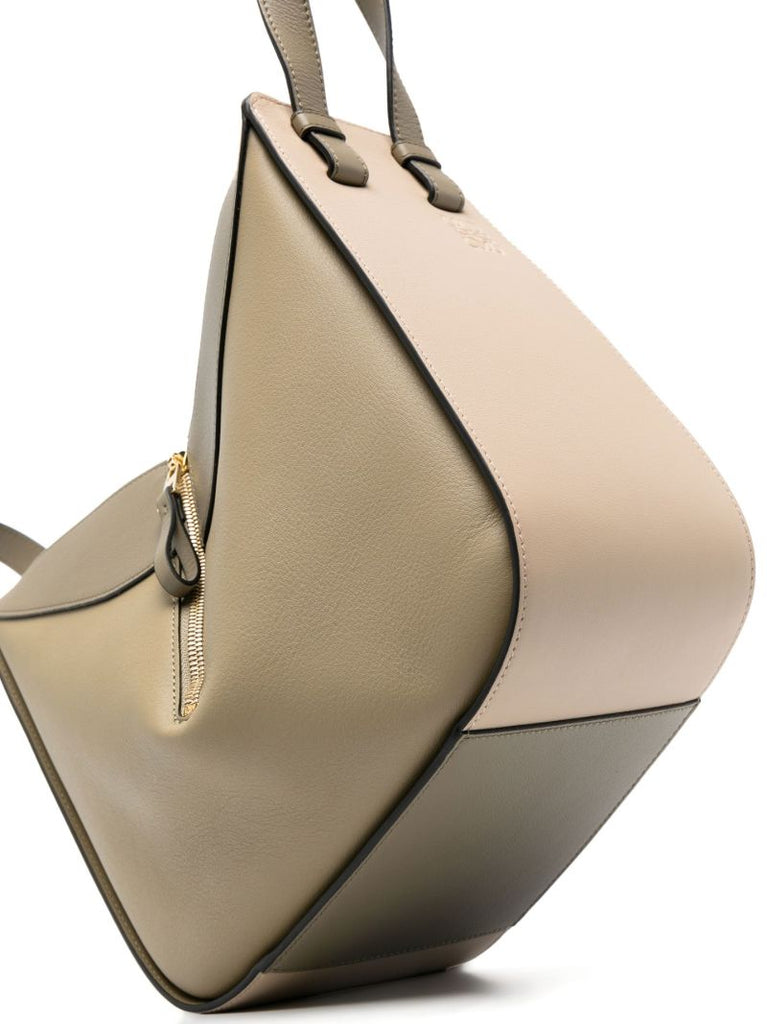 Neutral Hammock Small Leather Tote Bag