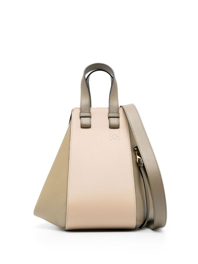 Neutral Hammock Small Leather Tote Bag