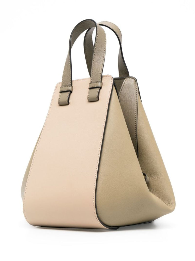 Neutral Hammock Small Leather Tote Bag