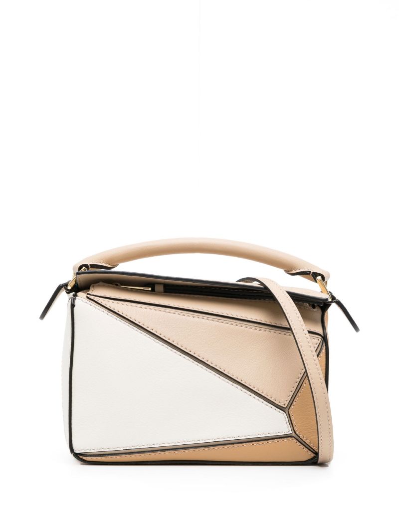 Neutral Mini Puzzle Shoulder Bag