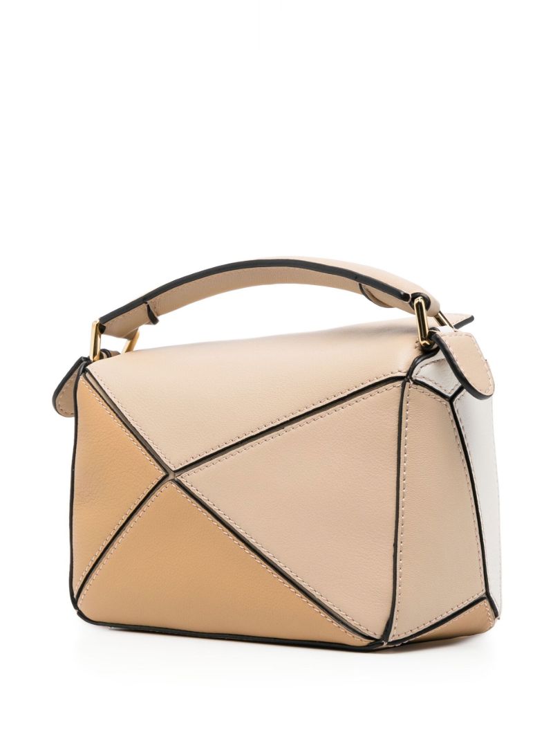 Neutral Mini Puzzle Shoulder Bag