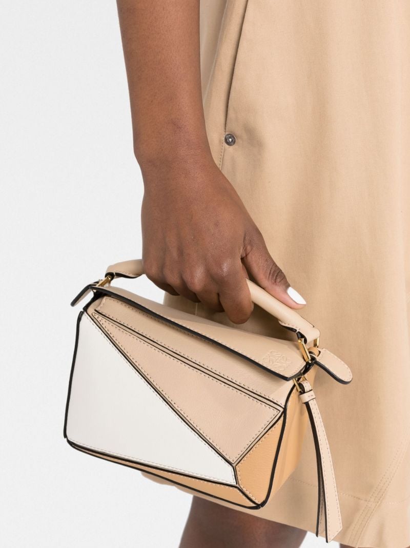 Neutral Mini Puzzle Shoulder Bag