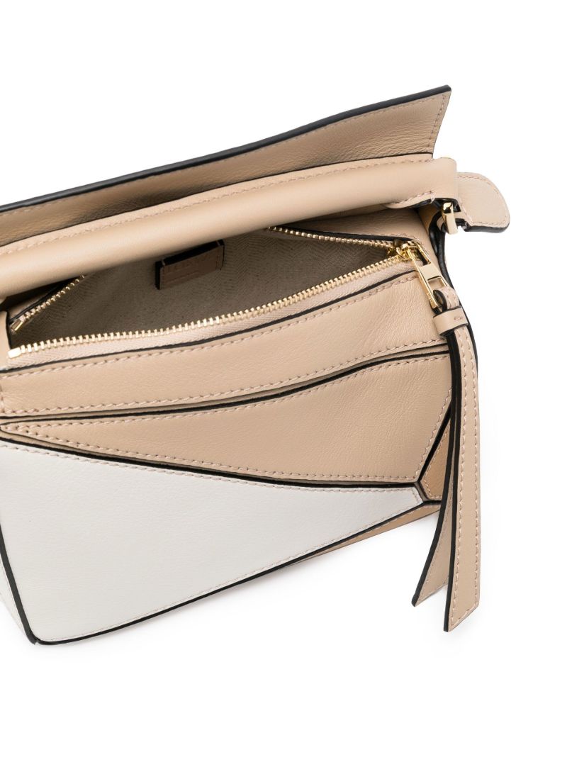 Neutral Mini Puzzle Shoulder Bag