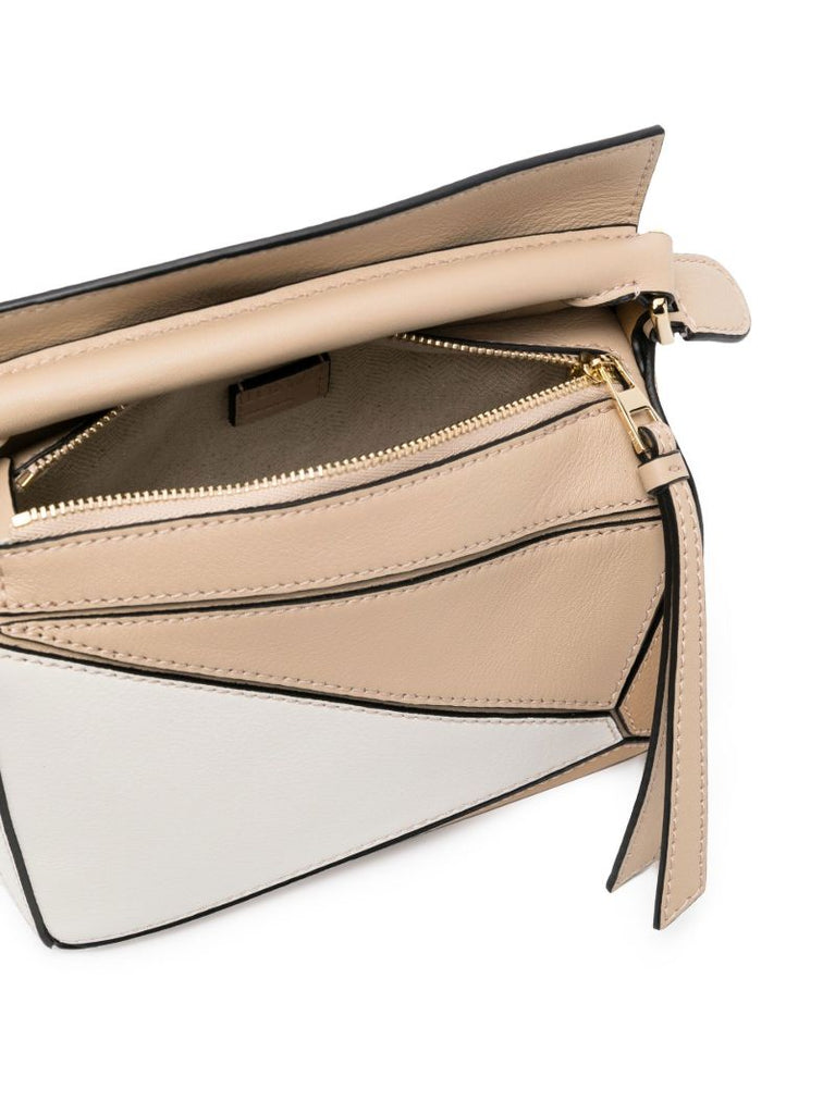 Neutral Mini Puzzle Shoulder Bag