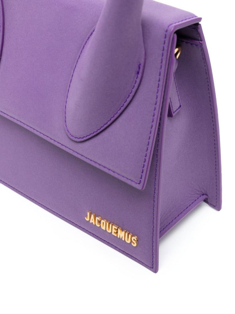 Purple Le Grand Chiquito Leather Top Handle Bag