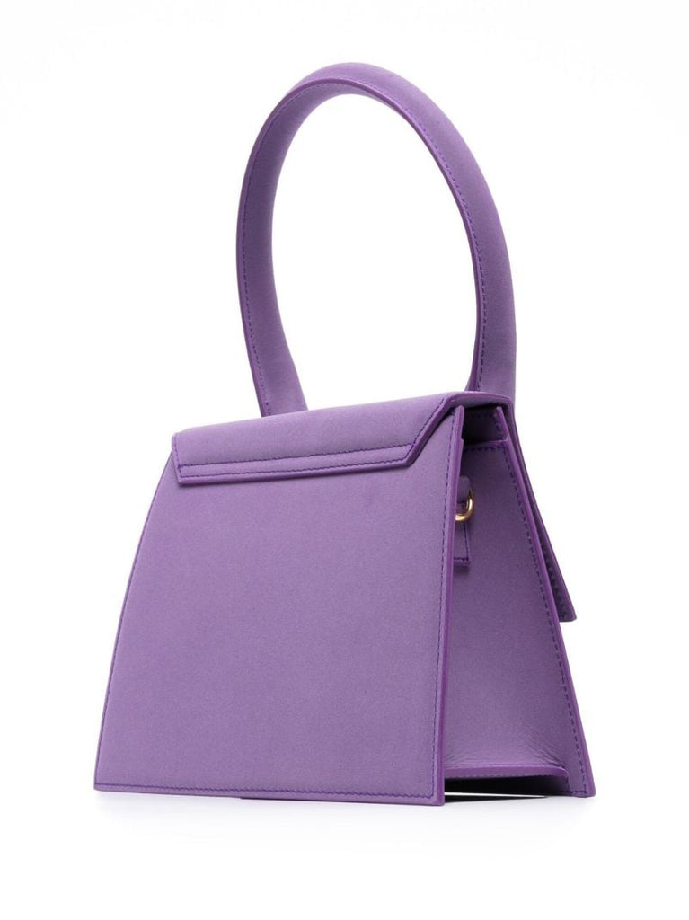 Purple Le Grand Chiquito Leather Top Handle Bag