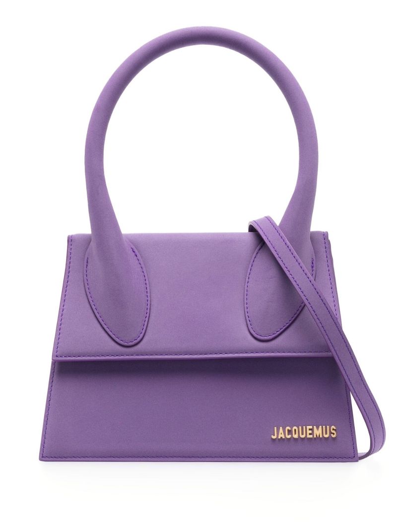 Purple Le Grand Chiquito Leather Top Handle Bag