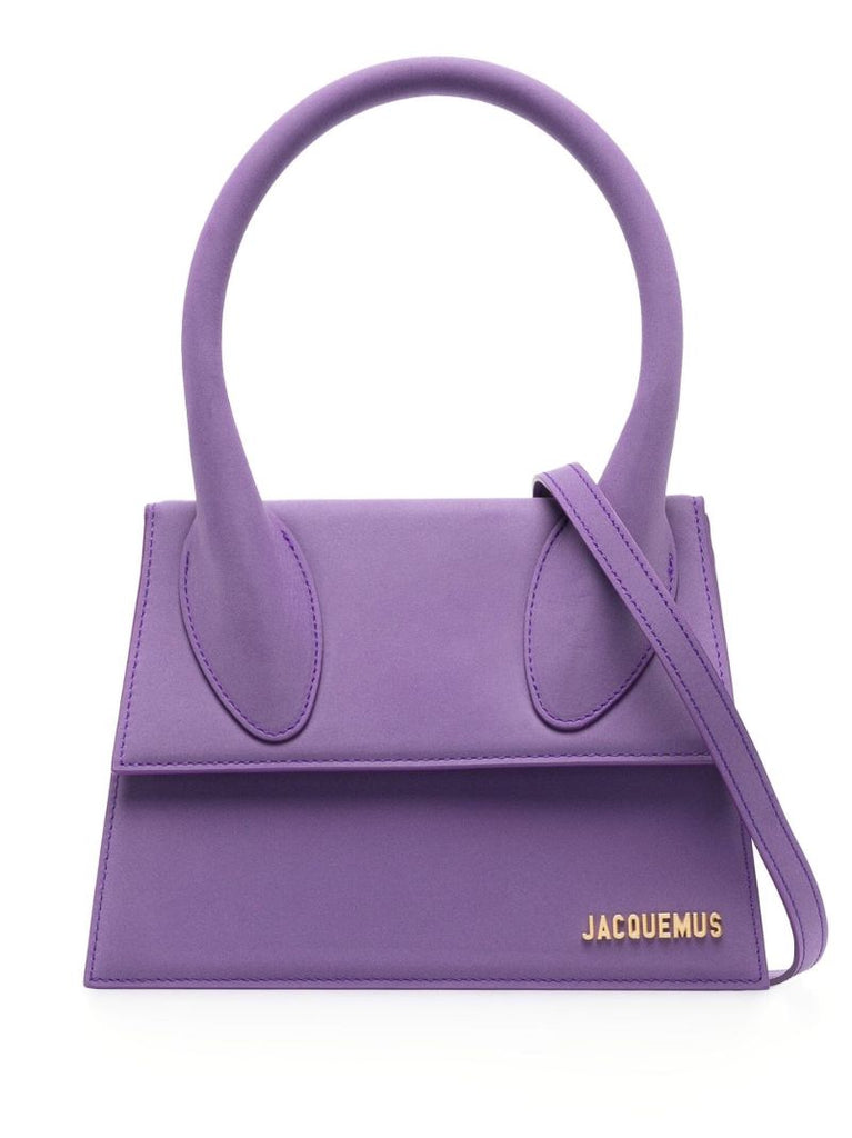 Purple Le Grand Chiquito Leather Top Handle Bag