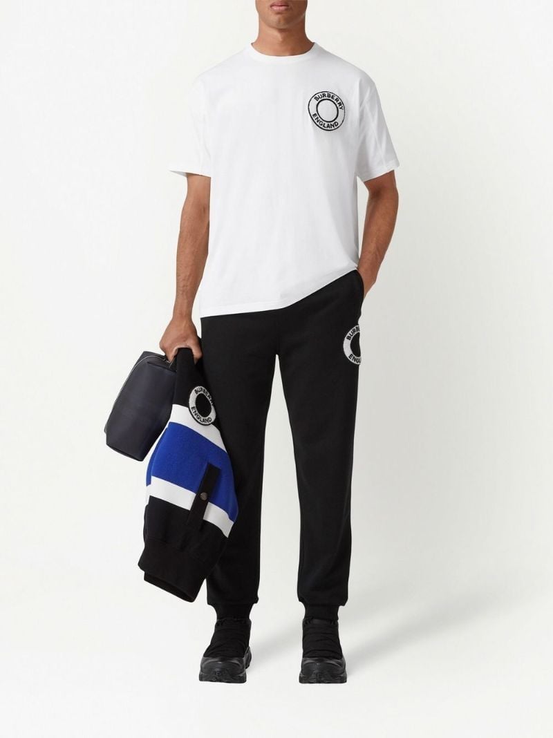 White Logo Graphic Cotton T-shirt