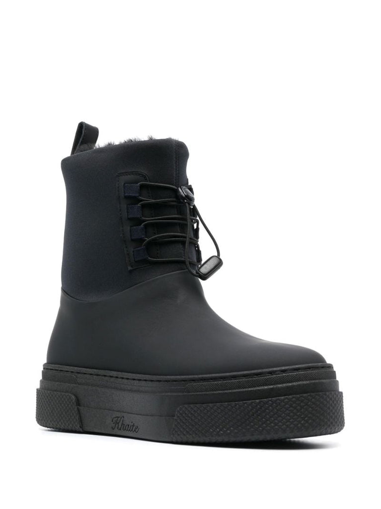 Black Culver Leather Ankle Boots