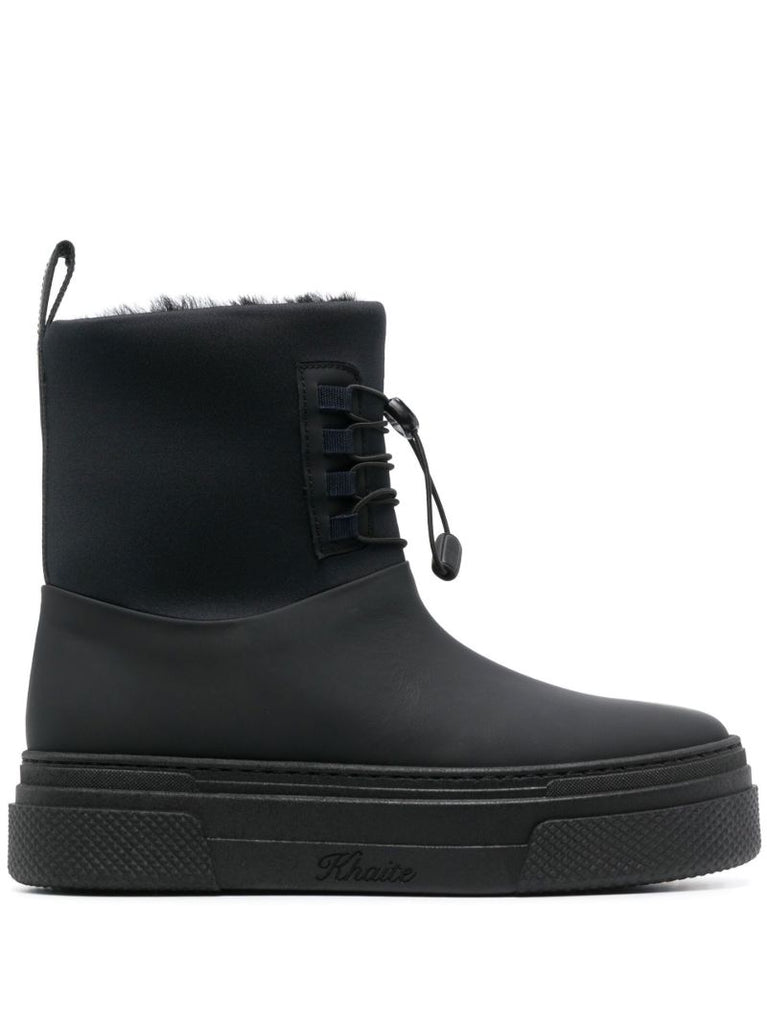 Black Culver Leather Ankle Boots