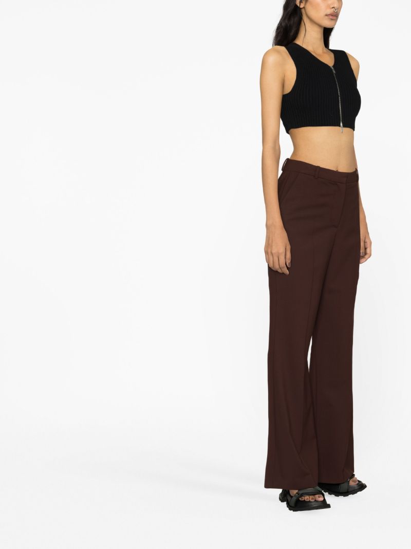 Black Knit Crop Top